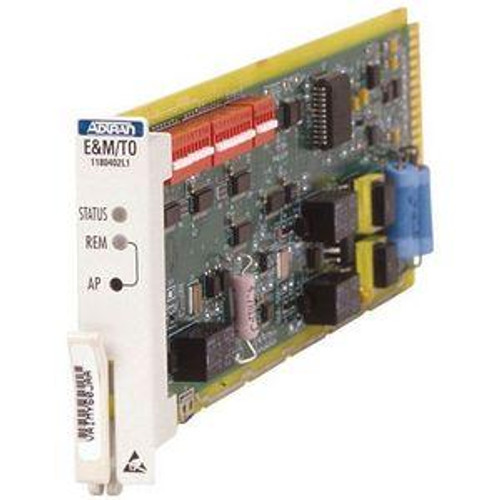 1180402L1 Adtran Total Access E&M/TO Expansion Module 1 x E&M Expansion Module (Refurbished)