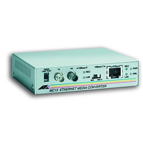 AT-MC13-30 Allied Telesis Utp Rj45 To Fiber St Media Convrt F/ Use In Uk
