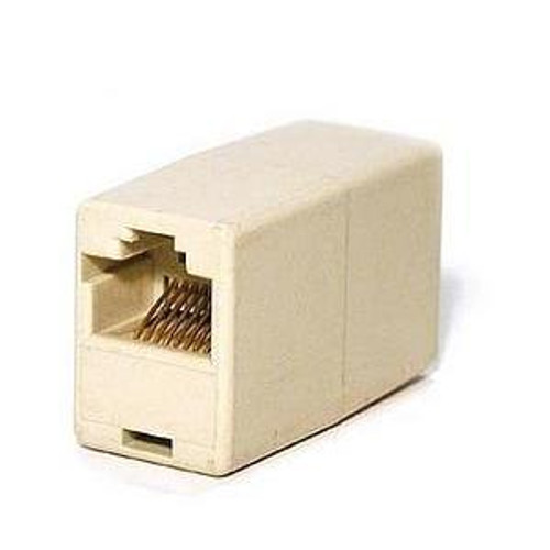 R6G089 Belkin RJ45 Inline Coupler 1 x RJ-45 Female 1 x RJ-45 Female Ivory (Refurbished)