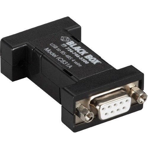 IC831A Black Box NIB-DB9 Mini Converter (USB to Serial) USB/RS-485 (4-wire DB9)