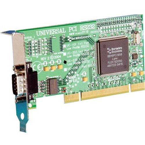 UC-235 Brainboxes Universal 1-Port RS232 PCI Card (LP)
