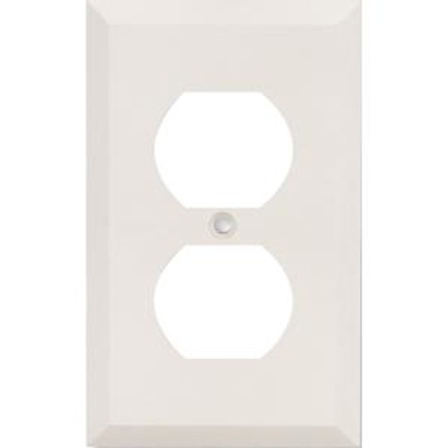 WP263-R2 Black Box Nylon Wallplate, Office White 2 x Socket(s) Office White