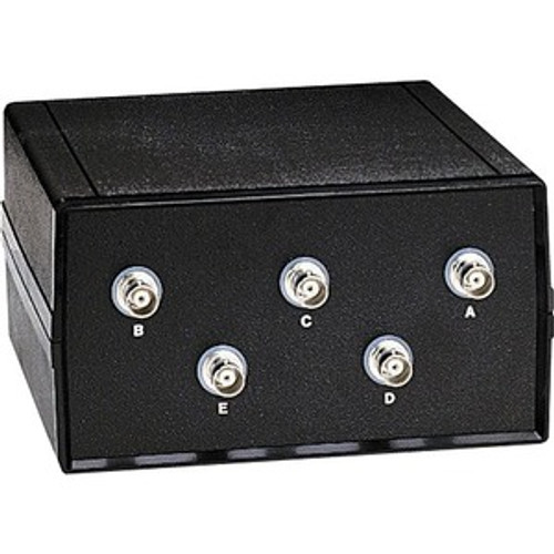 SW570A-BNC Black Box Coax Switch ABCDE (4 to 1) Chassis Style A BNC