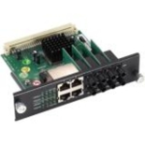 LB9210A Black Box NIB-4-Port Fiber 4-Port Copper Module ST/RJ-45