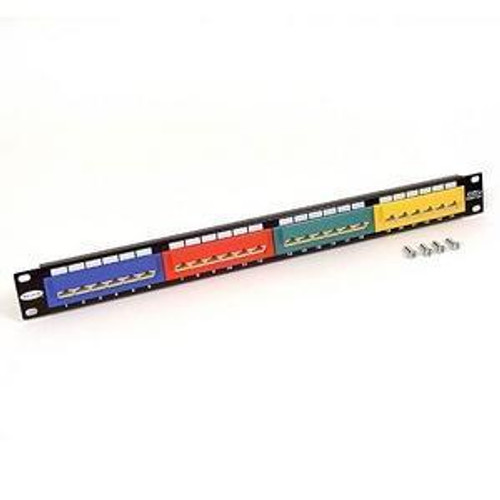 F4P338-24AB5-CE Belkin 24-Port CAT5e Angled Patch Panel 24 x RJ-45 (Black) (Refurbished)