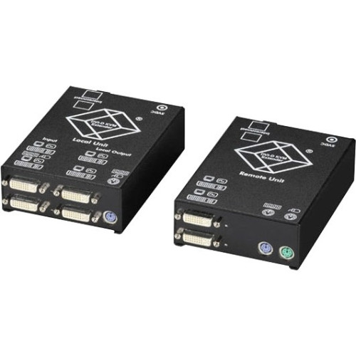 ACS2209A-R2-MM Black Box ServSwitch Dual DVI Fiber Optic KVM Extender PS/2 Multimode