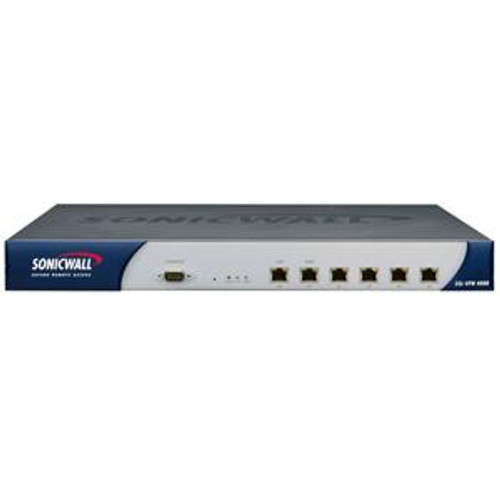 01-SSC-5961 SonicWALL SSL-VPN 4000 International Edition VPN Gateway 6 x 10/100Base-TX 1 x 10/100Base-TX WAN (Refurbished)