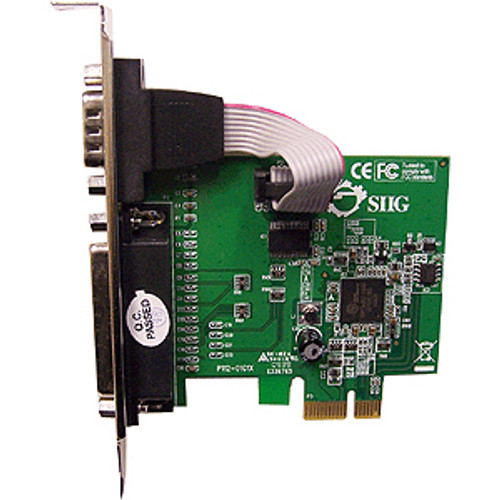 JJ-E00011-S3-C3 SIIG Cyber 1s1p PCie Bd W 1 Ser Rs-232 & Par Db25 Pt