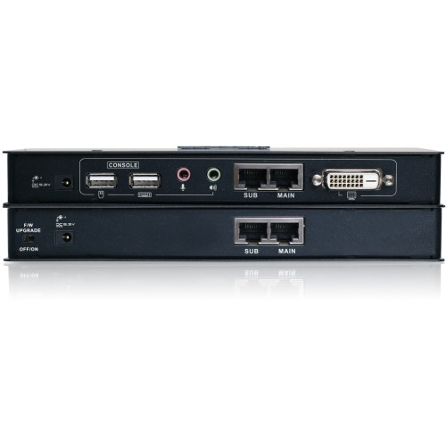 GCE616U Iogear Dual Link DVI USB Console Extender (TAA Compliance) 1 Computer(s) 200 ft Range 4 x Network (RJ-45) 3 x USB 2 x DVI Rack-mountable