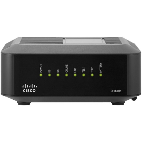 4025496 Cisco DPQ2202 DOCSIS 2.0 Cable Modem 2 x RJ-11 Network WAN, 1 x RJ-45 10/100Base-TX Network LAN, 1 x USB , 1 x F-type Network External (Refurbished)