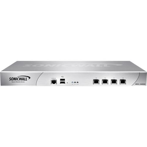 01-SSC-5980 SonicWALL SRA 4200 Remote Access Server 4 x Network (RJ-45) (Refurbished)