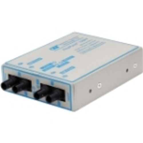 4420-1 FlexPoint 100Mbps Ethernet Fiber to Fiber Media Converter ST Multimode 5km to Multimode 5km 2 x 100BASE-FX; US AC Powered;