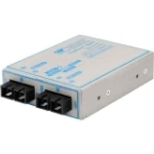 4421-0 FlexPoint 100Mbps Ethernet Fiber to Fiber Media Converter SC Multimode 5km to Multimode 5km 2 x 100BASE-FX; No Power Adapter;