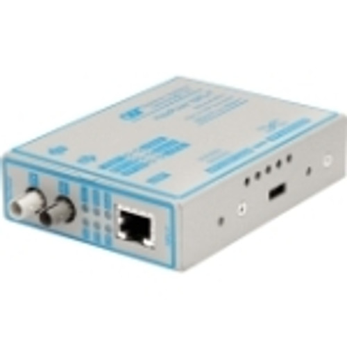 4304-1 FlexPoint 10Mbps Ethernet Fiber Media Converter RJ45 ST Single-Mode 60km 1 x 10BASE-T; 1 x 10BASE-FL; US AC Powered;