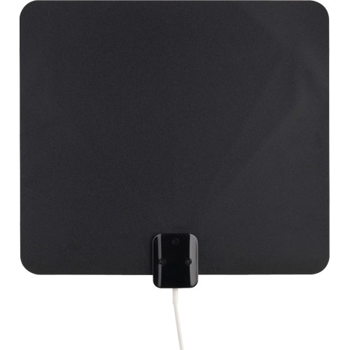 ANT1150F RCA Ultra-Thin, Omni-Directional, Indoor Amplified HDTV Antenna Upto 60 Mile Television Black Flat Panel Omni-directional