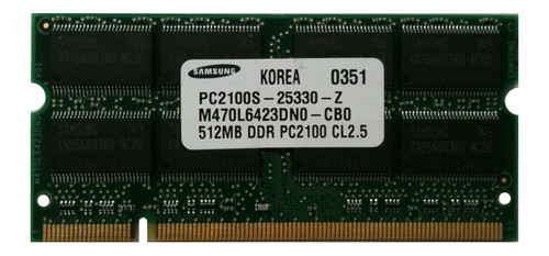 08N1588-PE Edge Memory 512MB PC2100 DDR-266MHz non-ECC Unbuffered CL2.5 200-Pin SoDimm Memory Module