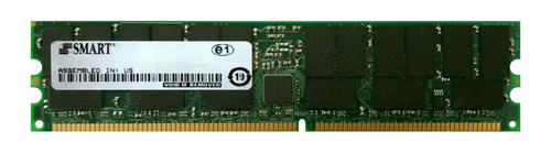 09N4305-A Smart Modular 128MB PC2100 DDR-266MHz Registered ECC CL2.5 184-Pin DIMM 2.5V Memory Module