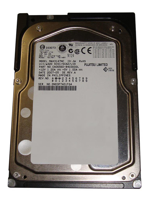 MAX3147NC Fujitsu Enterprise 147GB 15000RPM Ultra-320 SCSI 80-Pin 8MB Cache 3.5-inch Internal Hard Drive