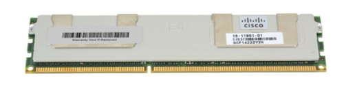 15-11961 Cisco 8GB PC3-10600 DDR3-1333MHz ECC Registered CL9 240-Pin DIMM Dual Rank Memory Module