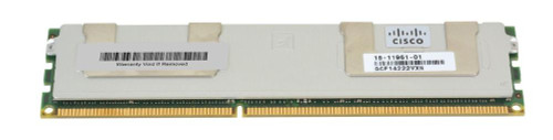 15-11961-01 Cisco 8GB PC3-10600 DDR3-1333MHz ECC Registered CL9 240-Pin DIMM Dual Rank Memory Module