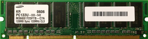 174224B21PE Edge Memory 128MB PC133 SDRAM 133MHz Non-ECC SYNC 16 x 64 DIMM 3.3 V 168-pin Memory Module for Compaq Deskpro EN