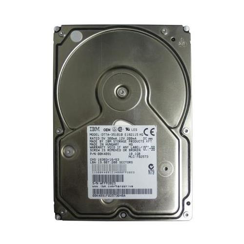 00K4091 IBM 10GB 5400RPM ATA 33 3.5 512KB Cache Deskstar Hard