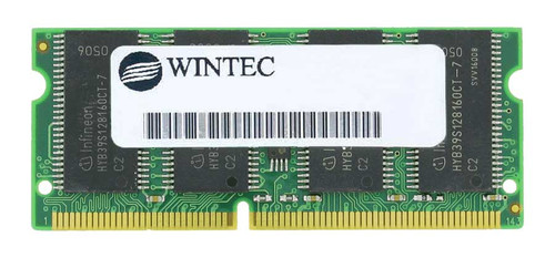 36500102 Wintec 128MB SDRAM PC133 133MHz non-ECC Unbuffered CL3 144-Pin SoDimm Memory Module