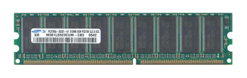 36L4053-PE Edge Memory 512MB PC2700 DDR-333MHz ECC Unbuffered CL2.5 184-Pin DIMM Memory Module