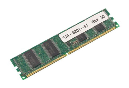 370-6201-01 Sun 256MB PC2100 DDR-266MHz Registered ECC CL2.5 184-Pin DIMM 2.5V Memory Module