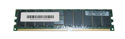 370-7670-INF Sun 512MB PC2700 DDR-333MHz Registered ECC CL2.5 184-Pin DIMM 2.5V Single Rank Memory Module