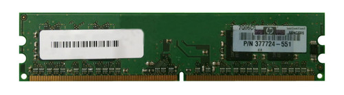 377724-551 HP 256MB PC2-5300 DDR2-667MHz non-ECC Unbuffered CL5 240-Pin DIMM Single Rank Memory Module