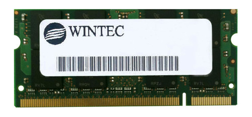380127288 Wintec 512MB PC2-5300 DDR2-667MHz non-ECC unbuffered CL5 200-Pin SoDimm Memory Module