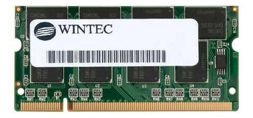 38235584 Wintec 256MB PC3200 DDR-400MHz non-ECC Unbuffered CL3 200-Pin SoDimm Memory Module