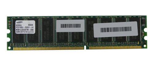 38L4039-PE Edge Memory 256MB PC2100 DDR-266MHz ECC Unbuffered CL2.5 184-Pin DIMM Memory Module