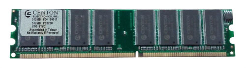 512MBPC3200 Centon 512MB PC3200 DDR-400MHz non-ECC Unbuffered CL3 184-Pin DIMM Memory Module 512MB