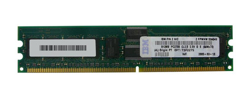 73P2275 IBM 512MB PC2700 DDR-333MHz Registered ECC CL2.5 184-Pin DIMM 2.5V Memory Module