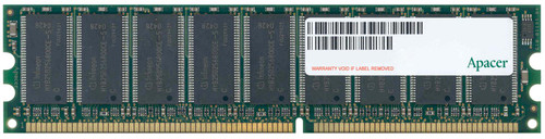75.95395.557 Apacer 512MB PC3200 DDR-400MHz ECC Unbuffered CL3 184-Pin DIMM Memory Module