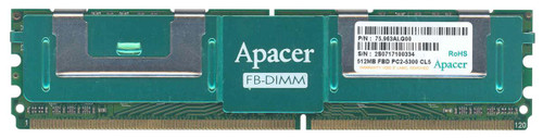 75.963AI.G00 Apacer 512MB PC2-5300 DDR2-667MHz ECC Fully Buffered CL5 240-Pin DIMM Single Rank Memory Module
