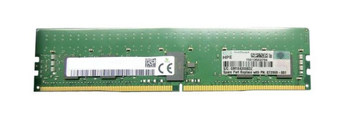 872969-001-AM HPE 8GB PC4-21300 DDR4-2666MHz Registered ECC CL19 288-Pin DIMM 1.2V Single Rank Memory Module