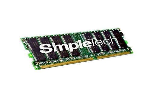 90000-21077-508 SimpleTech 256MB PC3200 DDR-400MHz ECC Unbuffered CL3 184-Pin DIMM Memory Module