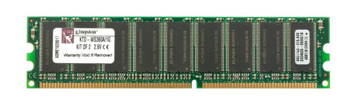 9905193-016.A00 Kingston 1GB Kit (2 X 512MB) PC3200 DDR-400MHz ECC Unbuffered CL3 184-Pin DIMM Memory