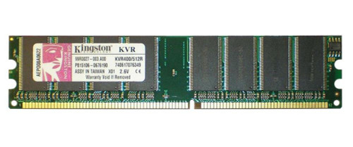 9930282-002.A00 Kingston 512MB Kit (2 x 256MB) PC3200 DDR-400MHz non-ECC Unbuffered CL3 184-Pin DIMM Memory