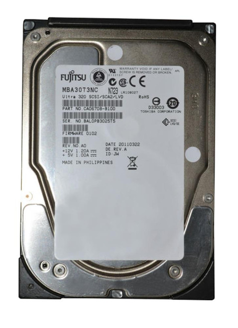 MBA3073NC Fujitsu Enterprise 73.5GB 15000RPM Ultra-320 SCSI 80-Pin 8MB Cache 3.5-inch Internal Hard Drive