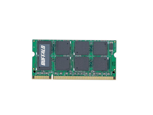 A2N667-512M Buffalo TechWorks 512MB PC2-5300 DDR2-667MHz non-ECC Unbuffered CL5 200-Pin SoDimm Single Rank Memory Module