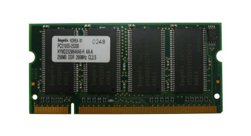 AAC9086 Memory Upgrades 256MB PC2100 DDR-266MHz non-ECC Unbuffered CL2.5 200-Pin SoDimm Memory Module