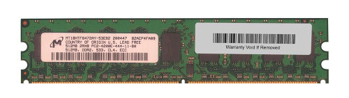 AAI12872DDR2/KIT Memory Upgrades 1GB Kit (2 X 512MB) PC2-4200 DDR2-533MHz ECC Unbuffered CL4 240-Pin DIMM Memory