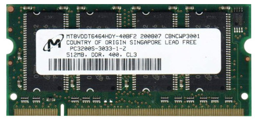 AAVI4DU646428ETP Memory Upgrades 512MB PC3200 DDR-400MHz non-ECC Unbuffered CL3 200-Pin SoDimm Memory Module