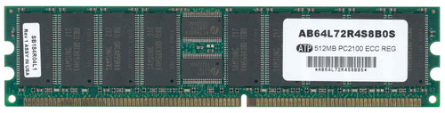 AB64L72R4S8B0S ATP 512MB PC2100 DDR-266MHz Registered ECC CL2.5 184-Pin DIMM 2.5V Memory Module