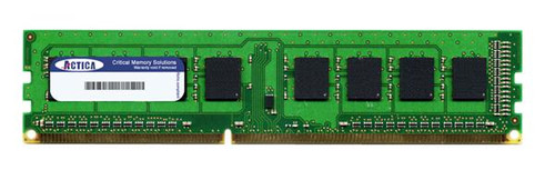 ACT512HU64A8F1066S ACTICA 512MB PC3-8500 DDR3-1066MHz non-ECC Unbuffered CL7 240-Pin DIMM Memory Module