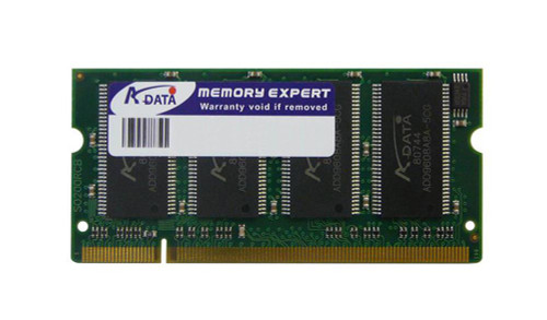AD1S333A512M25-S ADATA 512MB PC2700 DDR-333MHz non-ECC Unbuffered CL2.5 200-Pin SoDimm 2.5V Memory Module